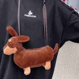 Ladies New Bag Plush Doll Dachshund Bag West Highland Puppy Doll Crossbody Bag Shoulder Funny Bag Doll Bag Bolsos De Mujer Moda