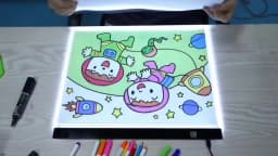 A4/A5 LED copying board, 3-level dimming copy table, drawing puzzle toy, gift, dimmable children's Painting board