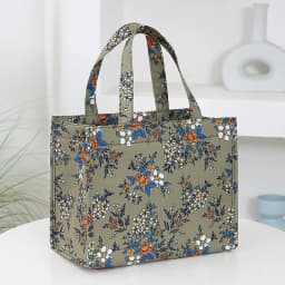 New Style Nylon Printing Thickened Large Capacity Handbag, Work Portable Zipper Semi-Closed Lunch Box Storage Bag, Bento Bag