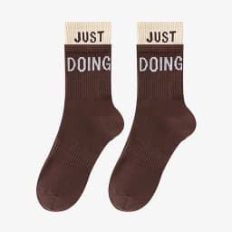 1 Pair Trendy Stretch High Tube Socks High Elasticity Lady Sports Socks Breathable Sweat Absorption For Adult