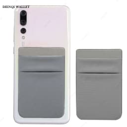 Cell Phone Card Holder Slim Adhesive Sticker Fashion Mobile Phone Mini Wallet Case Credit Cardholder Pocket Portable Money Bag