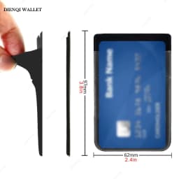 Cell Phone Card Holder Slim Adhesive Sticker Fashion Mobile Phone Mini Wallet Case Credit Cardholder Pocket Portable Money Bag