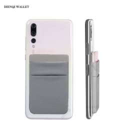 Cell Phone Card Holder Slim Adhesive Sticker Fashion Mobile Phone Mini Wallet Case Credit Cardholder Pocket Portable Money Bag
