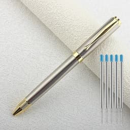 Luxury 716 Metal Capless Twist Ballpoint Pen , Elegant Signature Pen Gift Pens for Men Women