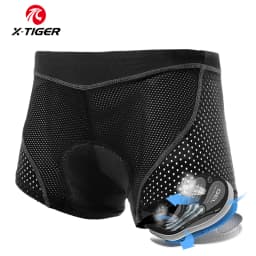 X-TIGER Men's Cycling Underwear with 5D Gel Cushioned MTB Boxer Cycling Shorts Road Cycling Underwear Cycling Equipment