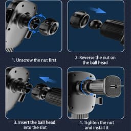 SEAMETAL Car Phone Holder Bracket Accessories Interior Air Outlet Vent Base Gadget Universal Auto Cellphone Support Accessories