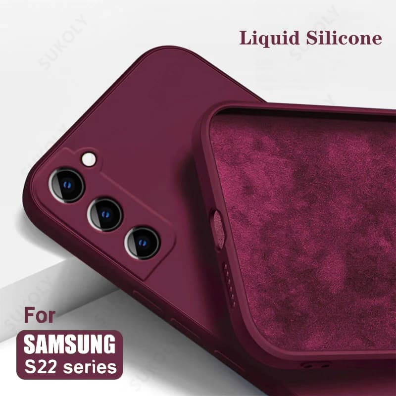 Liquid Silicone Case For Samsung Galaxy S26 S25 FE S26 S24 S23 S22 Ultra Plus A57 A37 A18 A56 A17 A16 A36 A54 A55 5G Soft Cover