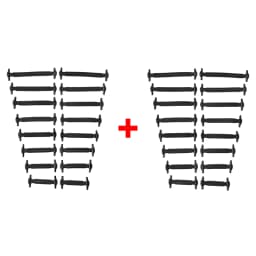 16pcs/lot Silicone Shoelaces No Tie Shoelaces 12 Colors Elastic Lace Shoelace Creative Lazy Silicone Laces Rubber Lace
