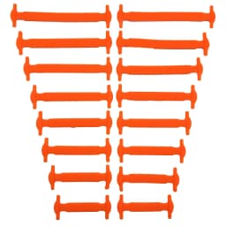 16pcs/lot Silicone Shoelaces No Tie Shoelaces 12 Colors Elastic Lace Shoelace Creative Lazy Silicone Laces Rubber Lace
