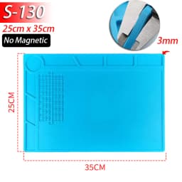 Soldering Station Mat Silicone Work Mat Heat Resistant 932°F Anti-Static Magnetic Mat for Electronic Phone Laptop Watch Repair