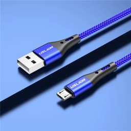 USLION 3A Micro USB Cable Fast Charging for Samsung Xiaomi Huawei Realme OPPO Android Mobile Phone USB Data Wire Cord 0.5/1/2/3M