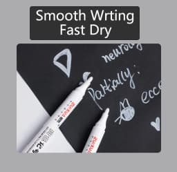 1/3/5 Pcs White Marker Pens 2.0mm Oily Waterproof White Gel Pen DIY Graffiti Sketching Markers Stationery Wrting School Supplies