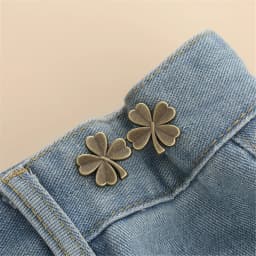 1 Pair Jeans Button Adjustable Clips for Pant Skirts Waist Tightener Buckle Snap Button Adjuster Pants Pin Retractable Button