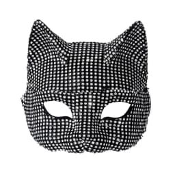 Shiny Cat Ear Masks Cosplay Halloween Party Costume Accessories Long Gloves Sexy Bling Kitten Half Masks