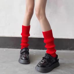 1 Pair Women Leg Warmer Japanese Lolita Long Socks Wool Knitted Foot Cover Arm Warmer Autumn Winter Crochet Heap Sock Boot Cuffs