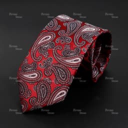New Design Business Paisley Men Tie Red Blue Green Purple Slim Skinny 6cm Necktie Luxury Jacquard Wedding Party Cravat Accessory