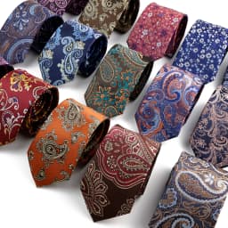 New Design Business Paisley Men Tie Red Blue Green Purple Slim Skinny 6cm Necktie Luxury Jacquard Wedding Party Cravat Accessory