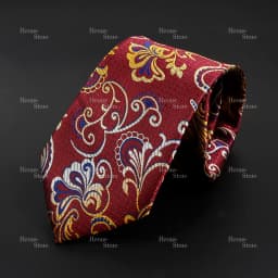 New Design Business Paisley Men Tie Red Blue Green Purple Slim Skinny 6cm Necktie Luxury Jacquard Wedding Party Cravat Accessory