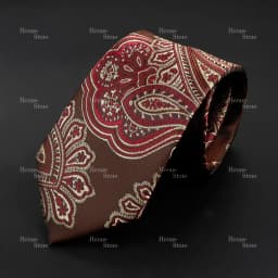 New Design Business Paisley Men Tie Red Blue Green Purple Slim Skinny 6cm Necktie Luxury Jacquard Wedding Party Cravat Accessory