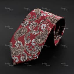 New Design Business Paisley Men Tie Red Blue Green Purple Slim Skinny 6cm Necktie Luxury Jacquard Wedding Party Cravat Accessory