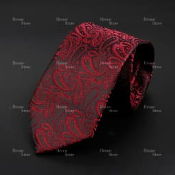 New Design Business Paisley Men Tie Red Blue Green Purple Slim Skinny 6cm Necktie Luxury Jacquard Wedding Party Cravat Accessory