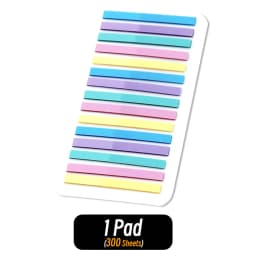 3000 Sheets Color Stickers Transparent Fluorescent Index Tabs Flags Sticky Note Page Bookmark School Office Supplies Stationery