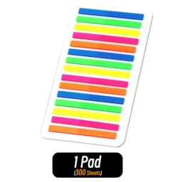3000 Sheets Color Stickers Transparent Fluorescent Index Tabs Flags Sticky Note Page Bookmark School Office Supplies Stationery