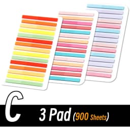 3000 Sheets Color Stickers Transparent Fluorescent Index Tabs Flags Sticky Note Page Bookmark School Office Supplies Stationery