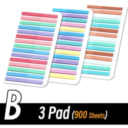 3000 Sheets Color Stickers Transparent Fluorescent Index Tabs Flags Sticky Note Page Bookmark School Office Supplies Stationery