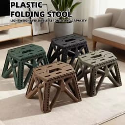 1 Pcs Folding Camp Stool Portable Outdoor Stool Small Chair Footrest Seat Foldable for Camping Hiking Beach Fishing Chair
