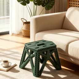 1 Pcs Folding Camp Stool Portable Outdoor Stool Small Chair Footrest Seat Foldable for Camping Hiking Beach Fishing Chair