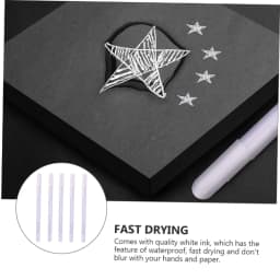 5/10 PCS Highlight White Manga Marker Pens Set 0.8 Mm Permanent Ink Scrapbook Tire Pen Waterproof Painting Pen Supplies