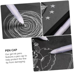5/10 PCS Highlight White Manga Marker Pens Set 0.8 Mm Permanent Ink Scrapbook Tire Pen Waterproof Painting Pen Supplies