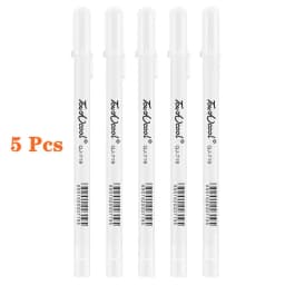 5/10 PCS Highlight White Manga Marker Pens Set 0.8 Mm Permanent Ink Scrapbook Tire Pen Waterproof Painting Pen Supplies