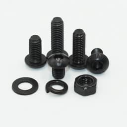 2510p Hex Hexagon Socket Button Head Screw Kit M2 M2.5 M3 M4 M5 M6 Black 10.9 Grade Allen Screws Bolts with Nuts Washer ISO7380