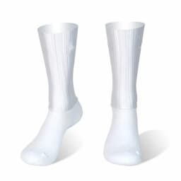 Aero Cycling Summer Anti Socks Whiteline Slip Silicone Socks Men Bicycle Sport Running Bike Socks Calcetines Ciclismo