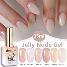 UR SUGAR 15ml Jelly Milky White Translucent Color Gel Polish Semi Permanent UV Gel Nail Art Soak Off Gel Varnish Latest Fashion