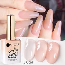 UR SUGAR 15ml Jelly Milky White Translucent Color Gel Polish Semi Permanent UV Gel Nail Art Soak Off Gel Varnish Latest Fashion