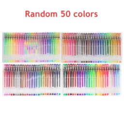 100/5Pcs Gel Pen Set 100 Colored Gel Pens for Coloring Books Drawing Doodle Crafts Scrapbooks Journaling Planner School Supplies