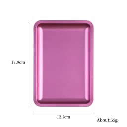 1PC Square Stainless Steel Cosmetic Storage Tray Nail Art Manicure Plate Tweezers Clippers Pens Container False Nails Dish Tools