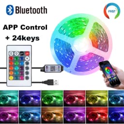 Color RGB 5050 LED Strip Bluetooth Tape Decor for Room LED 10m 15m 20m 30m PC TV Backlight Neon LED Lighting Cветодиодная лента