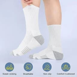 6/12 Pairs Men's Outdoor Gym Socks High Quality Comfortable Soft Ground-Gripping Football Large Size New Style