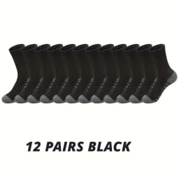 6/12 Pairs Men's Outdoor Gym Socks High Quality Comfortable Soft Ground-Gripping Football Large Size New Style