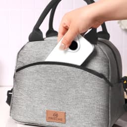 Lunch Bag with Shoulder Strap Handle Cooler Bag Women Portable Food Bag for Work Student Thermal Lunch Box Fridge Bag