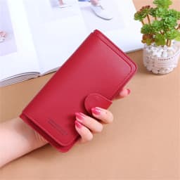 Fashion Women Leather Wallet Long Purse Phone Card Holder Case Clutch Large Capacity Ladies Girls Mobile Phone ID Card Holder