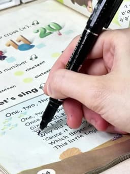 1pcs Dual Side Marker Pens Black Felt Tip Pens Black Dual Tip Brush Pens Art Markers Brush & Fine Tip Black Marker