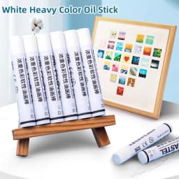 6/12 Pcs Artist Professional Painting Oil Pastel Stick Set White Color Soft Paint Graffiti Crayon Drawing Art Students Supplies