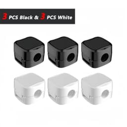 iLMH Non-magnetic Strong ​Cable Clips Adjustable Cord Holder, Adhesive Under Desk Mgmt Organizer, Home Office Car Wall Desktop