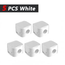 iLMH Non-magnetic Strong ​Cable Clips Adjustable Cord Holder, Adhesive Under Desk Mgmt Organizer, Home Office Car Wall Desktop