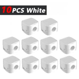 iLMH Non-magnetic Strong ​Cable Clips Adjustable Cord Holder, Adhesive Under Desk Mgmt Organizer, Home Office Car Wall Desktop